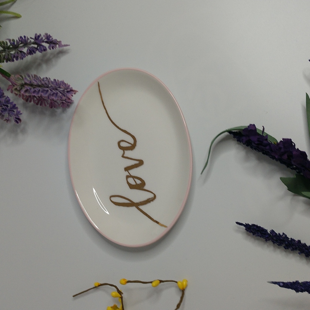 NEW AND BEAUTIFUL Love Ring Dish/Jewelry Tray - Picture 3 of 5